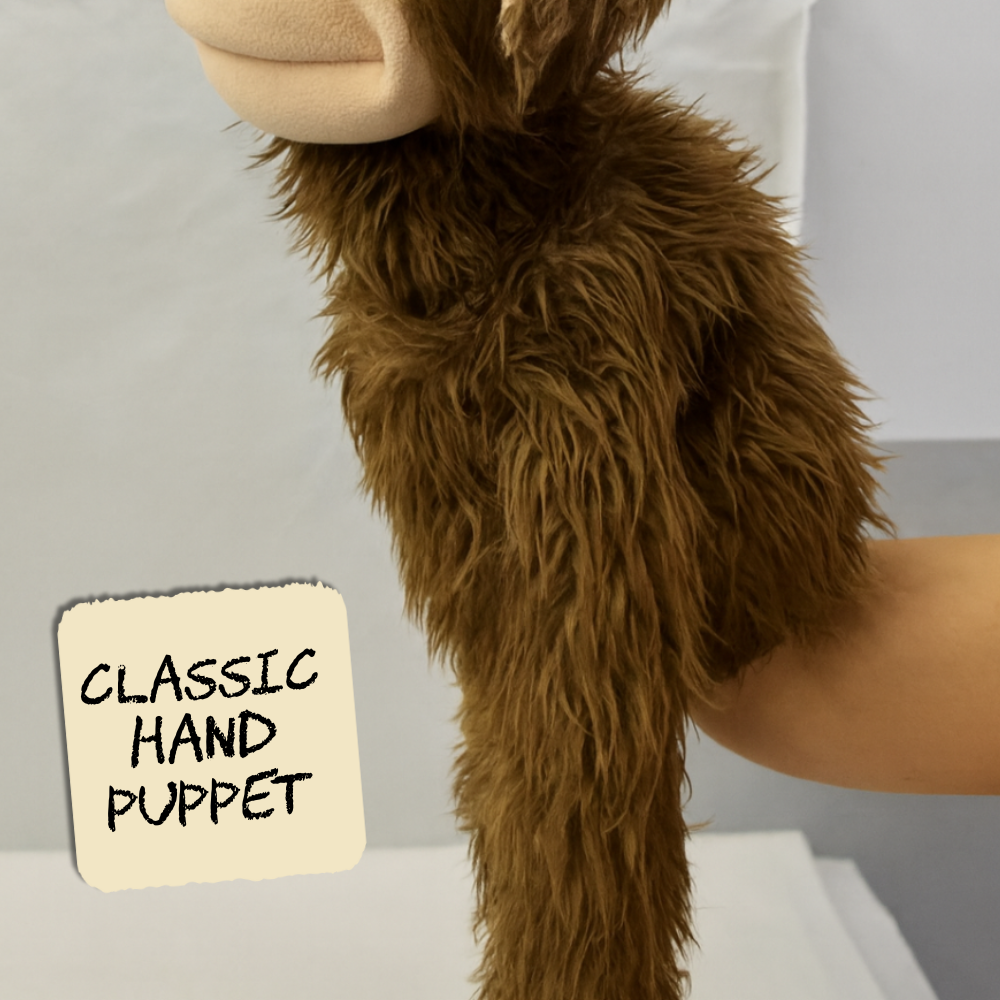 PRE-ORDER Elroy - Full-Body Brown Monkey Puppet (24"/60cm) Shipping October