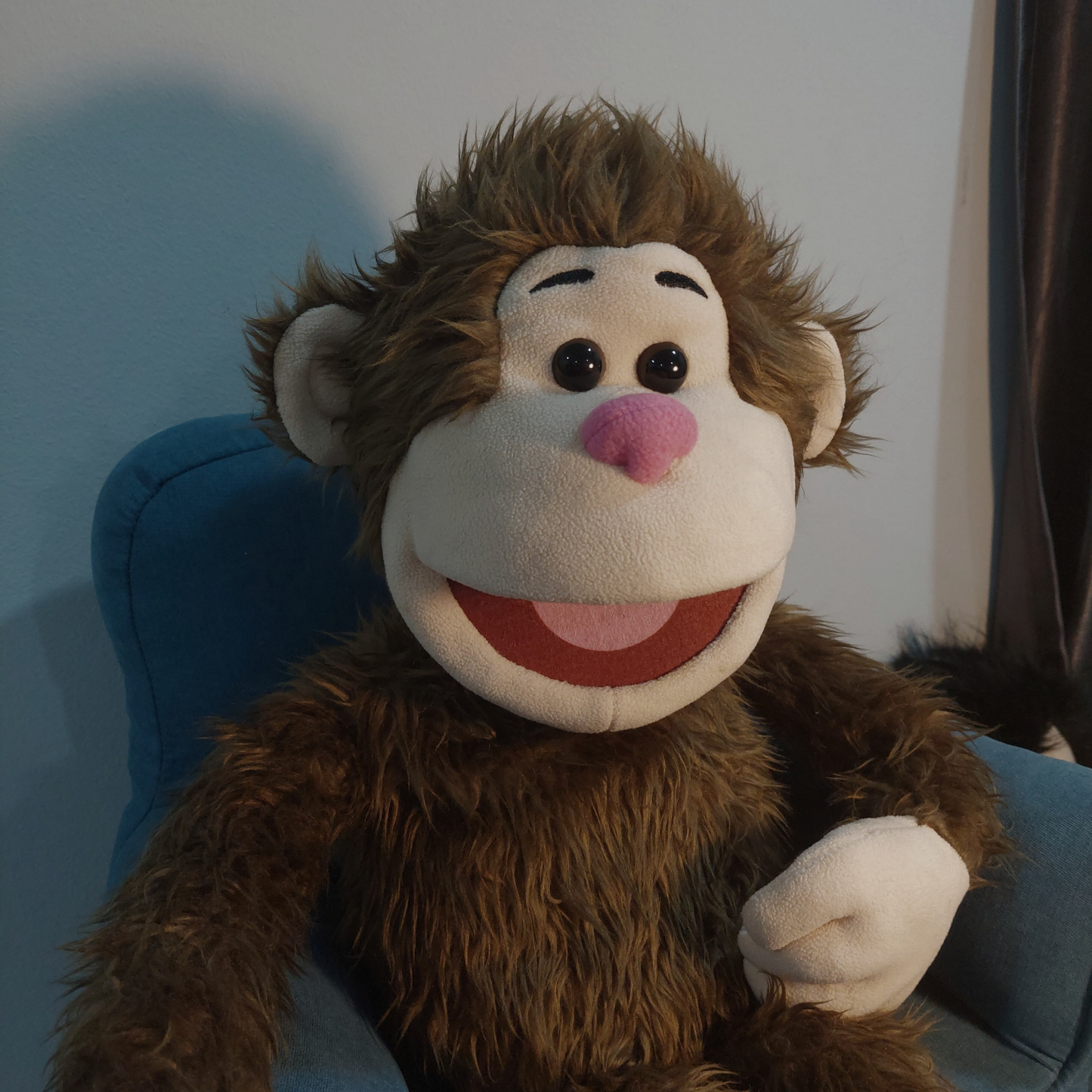 PRE-ORDER Elroy - Full-Body Brown Monkey Puppet (24"/60cm) Shipping October