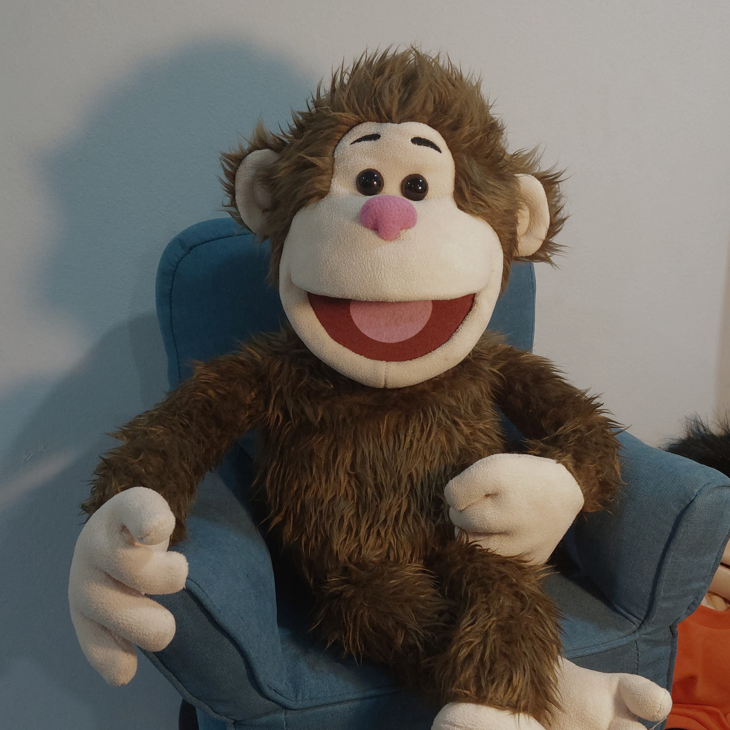 PRE-ORDER Elroy - Full-Body Brown Monkey Puppet (24"/60cm) Shipping October