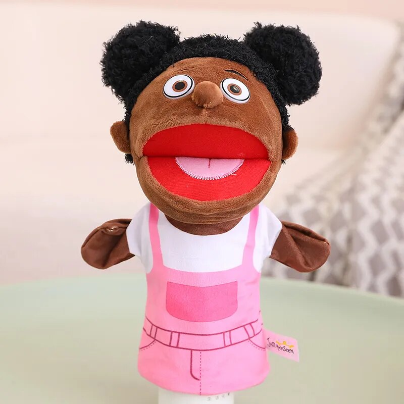 Fun Family Moving Mouth Hand Puppets- 12 Family Member Characters 30cm