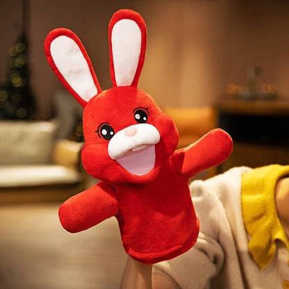 Big World Enterprises puppet Red Hoppy Pals! 35cm Soft Rabbit Hand Puppets