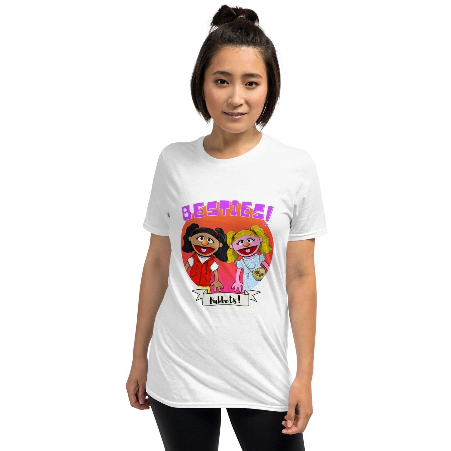 Pubbets Merch White / S Rosey and Josie - Besties! Short-Sleeve Unisex T-Shirt