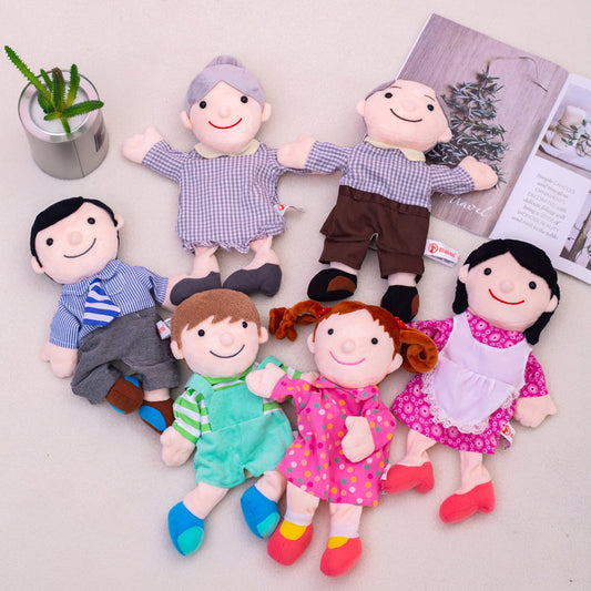 The Snuggle & Play Family: Soft Plush 35cm Hand Puppets