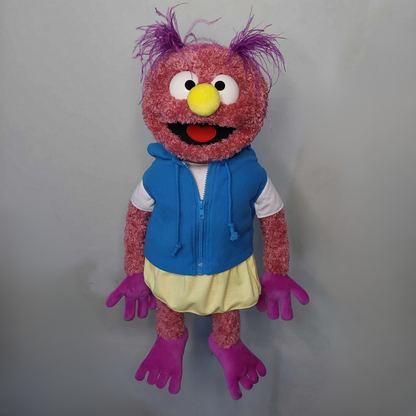 Pubbets 'Smooch' - Full-Body Furry Purple Monster Puppet - 24" Fluffy Hand Puppet