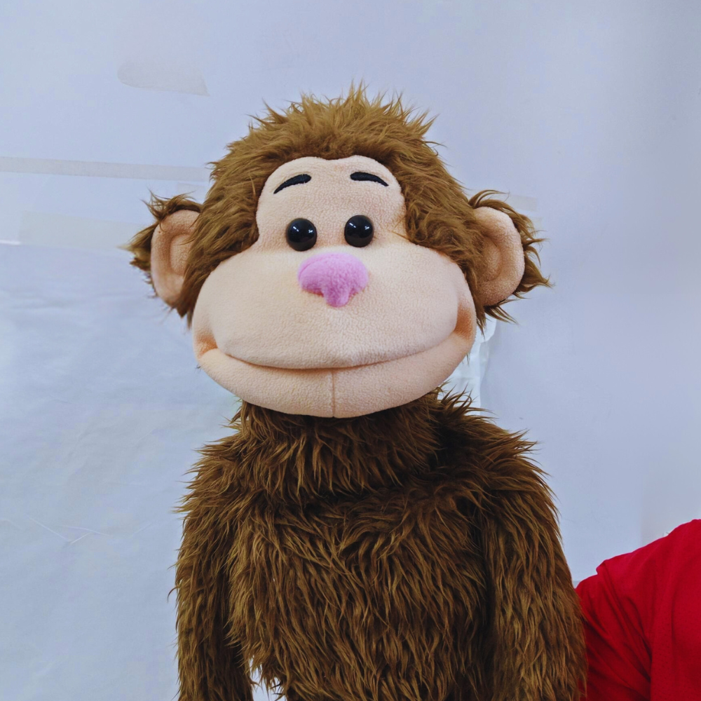 PRE-ORDER Elroy - Full-Body Brown Monkey Puppet (24"/60cm) Shipping October