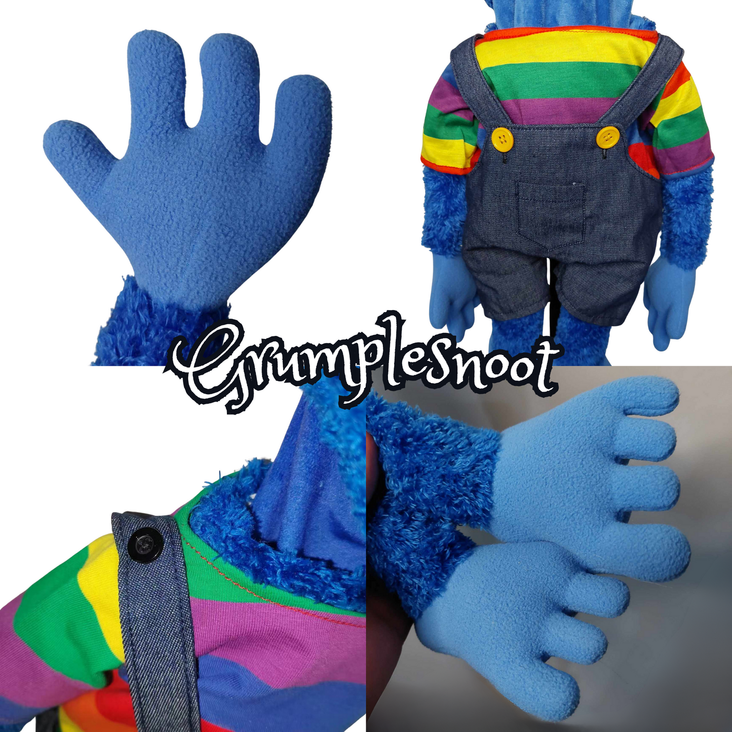 Pubbet 11: 'Grumplesnoot' 23" Full Body Furry Monster Hand Puppet Set CLEARANCE SALE