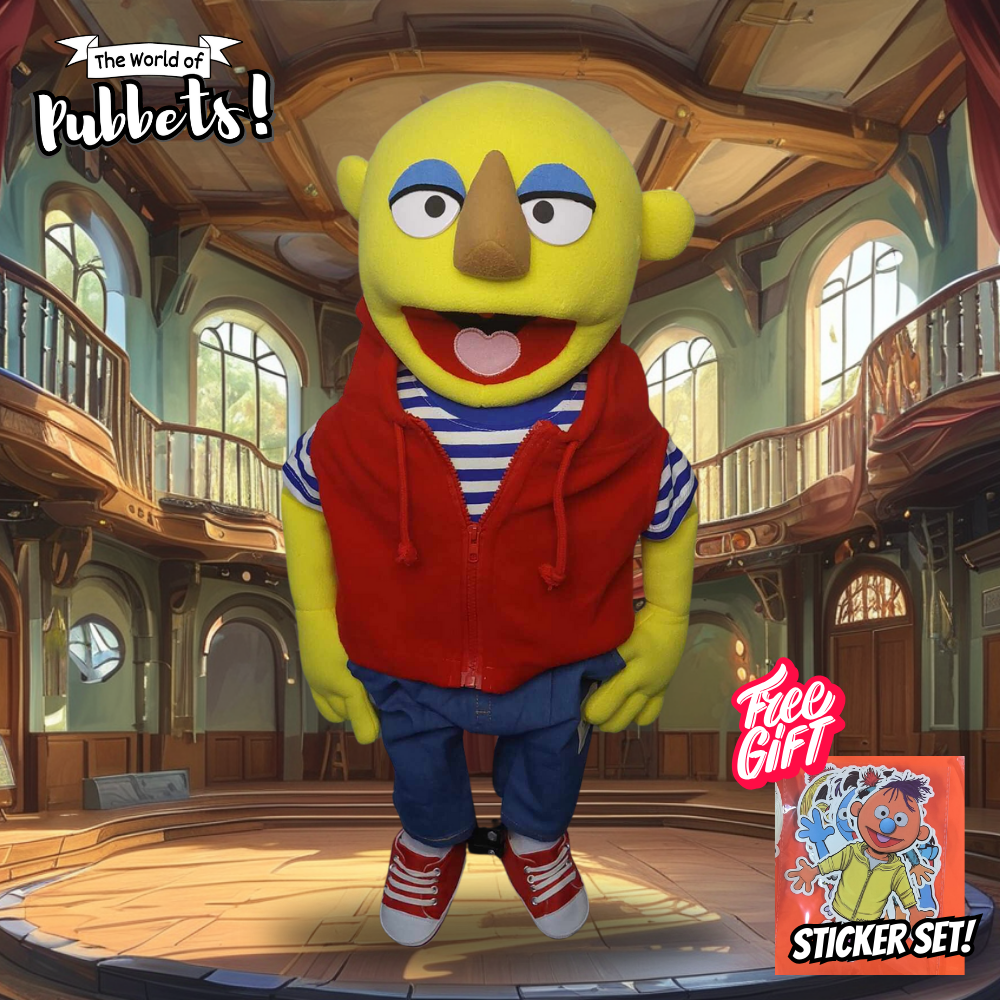 Alan - Premium Full-Body Yellow Man Puppet