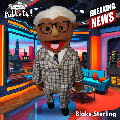 Blake Sterling - Premium Full-Body Newsreader Puppet