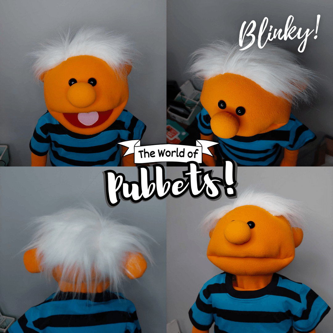 Blinky McShortstop - Premium Orange 32" Full-Body Cheeky Boy Puppet
