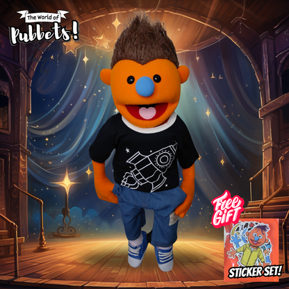 Cosmo- Premium Full-Body Orange Boy Puppet