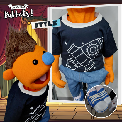 Cosmo- Premium Full-Body Orange Boy Puppet