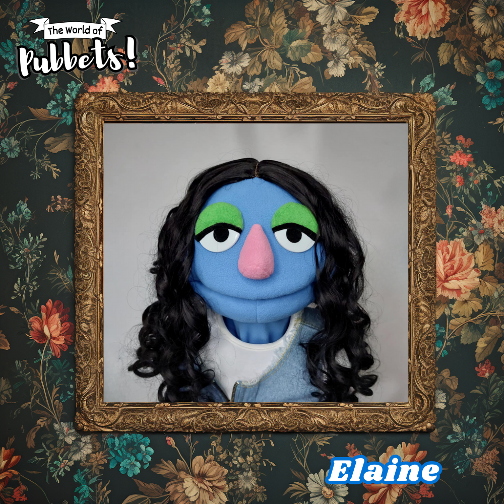 Elaine - Premium Full-Body Blue Girl Puppet