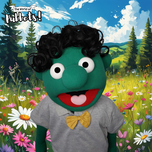 Mortimer- Premium 28" Full-Body Curly Haired Boy Puppet