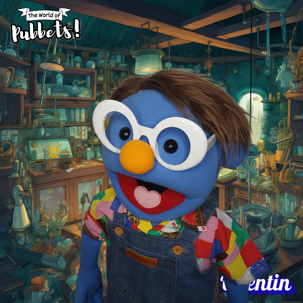 Quentin – The Inventor of Colors | Premium 28" Full-Body Puppet with Unique Outfit