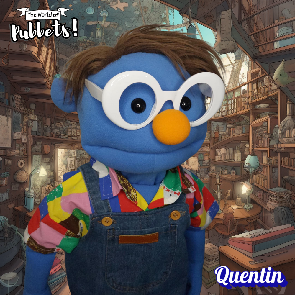 Quentin – The Inventor of Colors | Premium 28" Full-Body Puppet with Unique Outfit