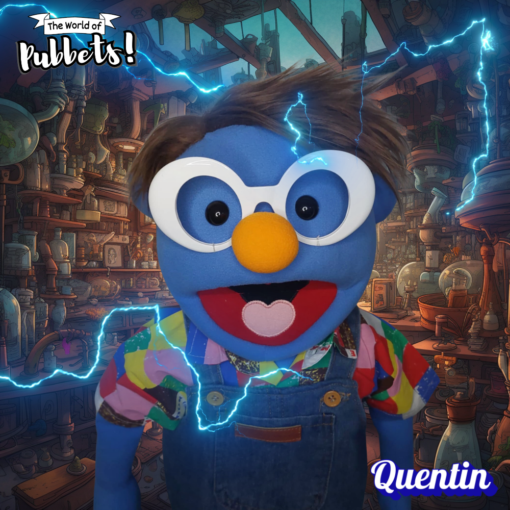 Quentin – The Inventor of Colors | Premium 28" Full-Body Puppet with Unique Outfit