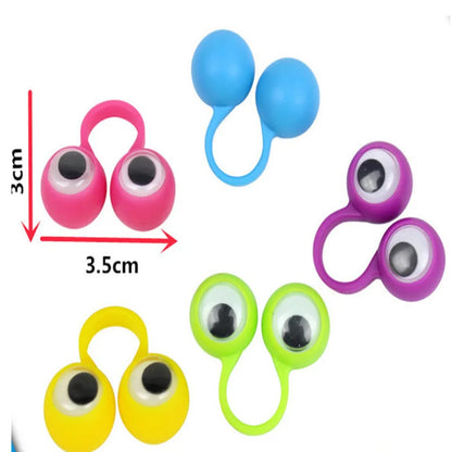 10 Pcs Eye Finger Puppets - Interactive Toys for Kids, Antistress Gadgets, and Puppetry Practice