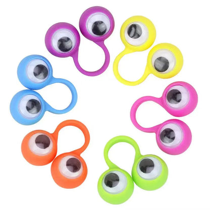 10 Pcs Eye Finger Puppets - Interactive Toys for Kids, Antistress Gadgets, and Puppetry Practice