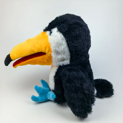 Interactive Plush Bird Hand Puppets - 6 Adorable Characters: Peacock, Flamingo, Bald Eagle, Owl, Parrot, Toucan