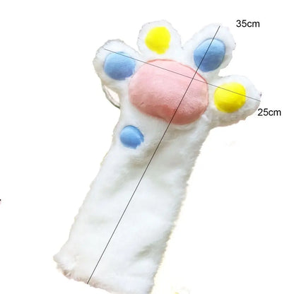 I Piece Plush Cat Paw Gloves Puppet - Interactive Toy, Cosplay, and Winter Mitten. Squeaker Inside!