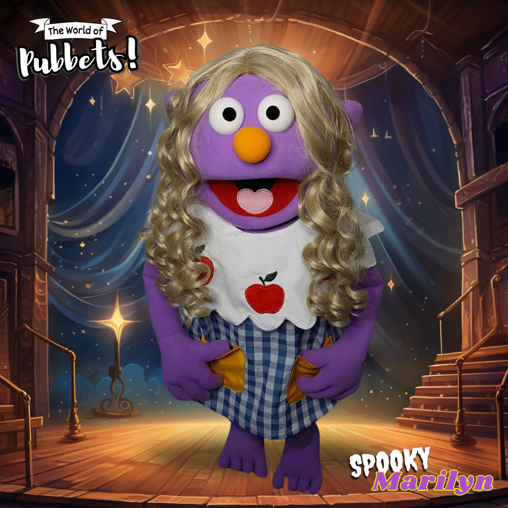 Spooky Mariyln - Premium Full-Body Purple Girl Puppet