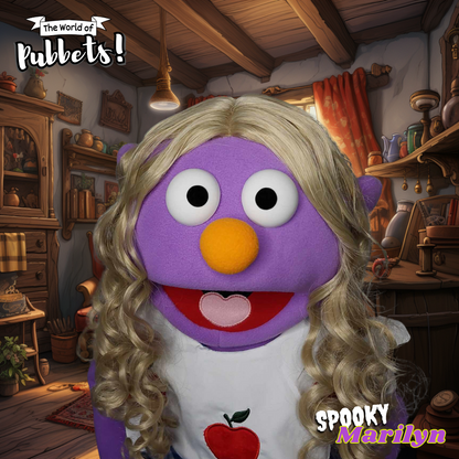 Spooky Mariyln - Premium Full-Body Purple Girl Puppet