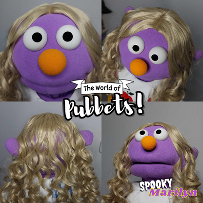 Spooky Mariyln - Premium Full-Body Purple Girl Puppet