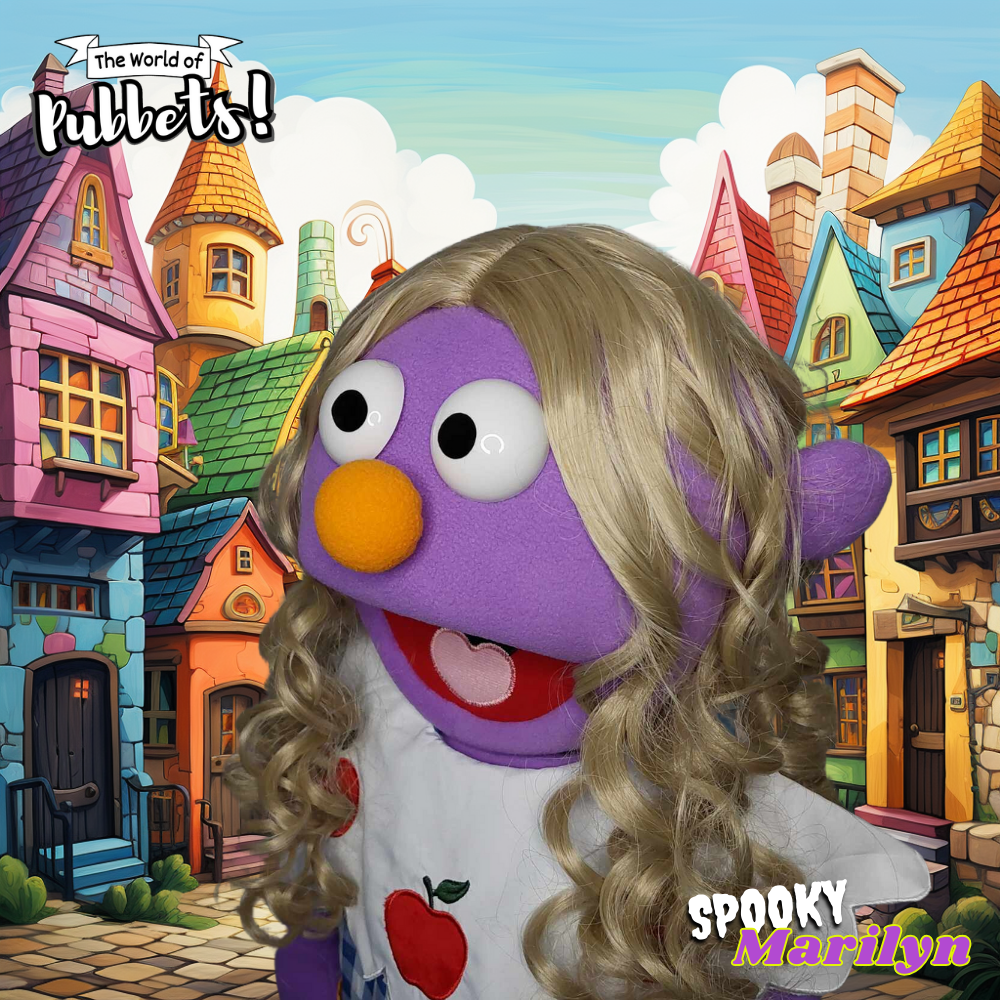 Spooky Mariyln - Premium Full-Body Purple Girl Puppet