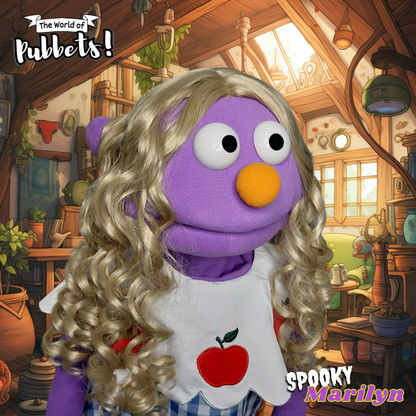 Spooky Mariyln - Premium Full-Body Purple Girl Puppet