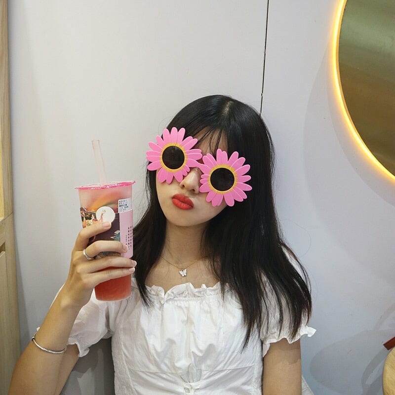 Big World Enterprises glasses Pink Flower / Other Sunny Surprises - 24 Novelty Sunglasses to Choose From!
