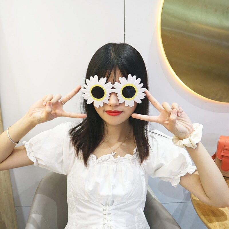 Big World Enterprises glasses White Flower / Other Sunny Surprises - 24 Novelty Sunglasses to Choose From!