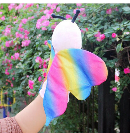 Big World Enterprises puppet Fluttering Friends: Colorful 24cm Butterfly Hand Puppet for Interactive Play