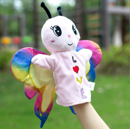 Big World Enterprises puppet Fluttering Friends: Colorful 24cm Butterfly Hand Puppet for Interactive Play