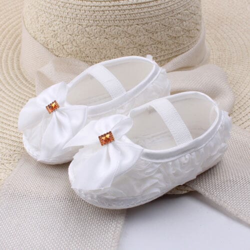 Blissy Premium Outfitters White / 13-18 Months Pubbets Fashionista Shoes with Charm & Bow. Perfectly Pubbet Sized!