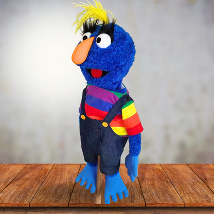 Pubbets Marvin Junior 24” Full-Body Hand Puppet Set. Puppet, Arm Rod, 10-Part Course & Free Shipping!