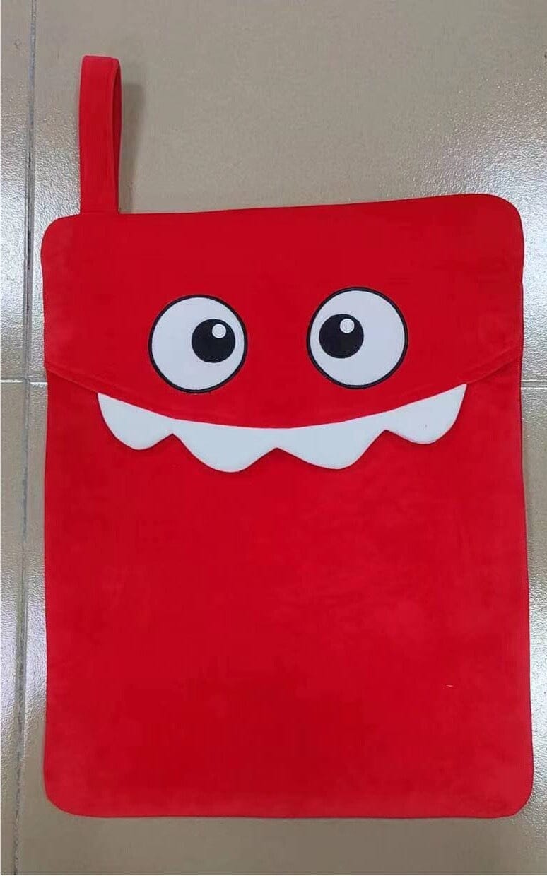 Pubbets Goofy Monster Storage Tote - Zipper & Strap, 30x45 cm - Doubles as Padded Pillow Case