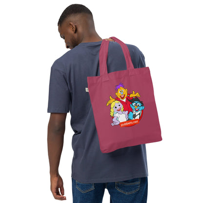 Pubbets Merch Berry Pubbets Logo Organic Fashion Tote Bag