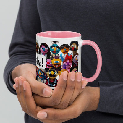 Pubbets Merch Pink Pubbets Mug with Color Inside